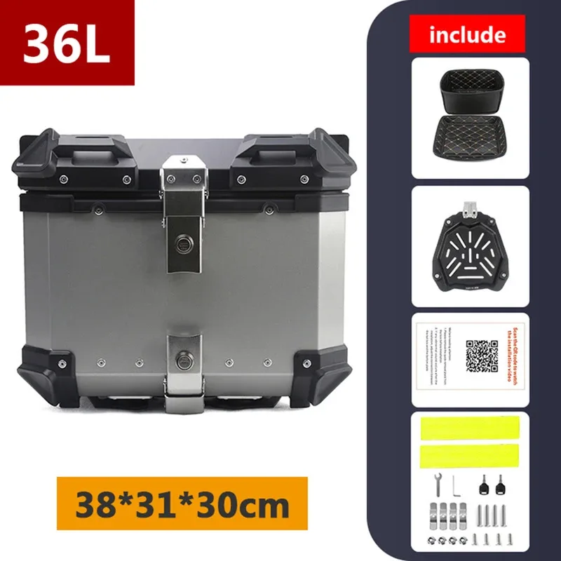 Factory Hot Selling 36L Motorcycle Aluminum Rear Trunk Lage Case Waterproof Moto Tail Box Storage Box For R1200R R1200S R1250GS
Factory Hot Selling 36L Motorcycle Aluminum Rear Trunk Lage Case Waterproof Moto Tail Box Storage Box For R1200R R1200S R1250GS