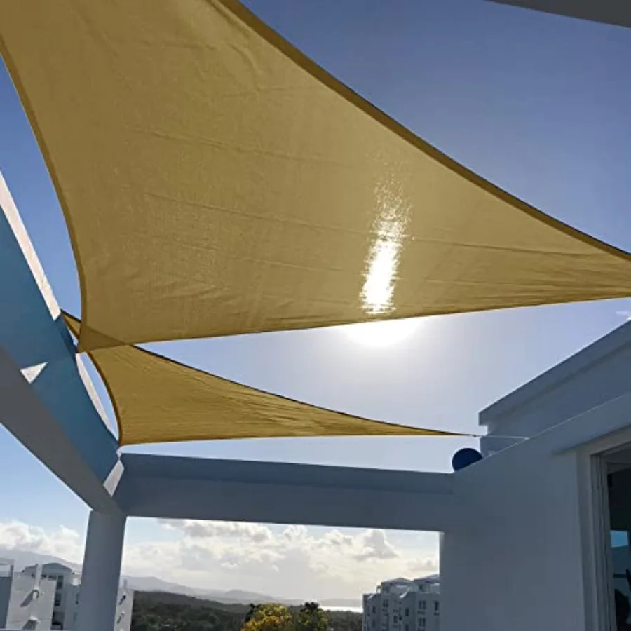 Sun Shade Sail 16'x16'x16' Triangle UV Block Sunshade for Backyard Yard Deck Patio Garden Outdoor Activities and Facility We Ma
Sun Shade Sail 16'x16'x16' Triangle UV Block Sunshade for Backyard Yard Deck Patio Garden Outdoor Activities and Facility We Ma