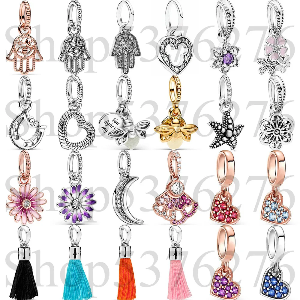 925 Sterling Silver Bead Firefly Bright Fabric Tassel Open Heart Dangle Charm Fit Fashion Women Bracelet Bangle Gift DIY Jewelry
925 Sterling Silver Bead Firefly Bright Fabric Tassel Open Heart Dangle Charm Fit Fashion Women Bracelet Bangle Gift DIY Jewelry