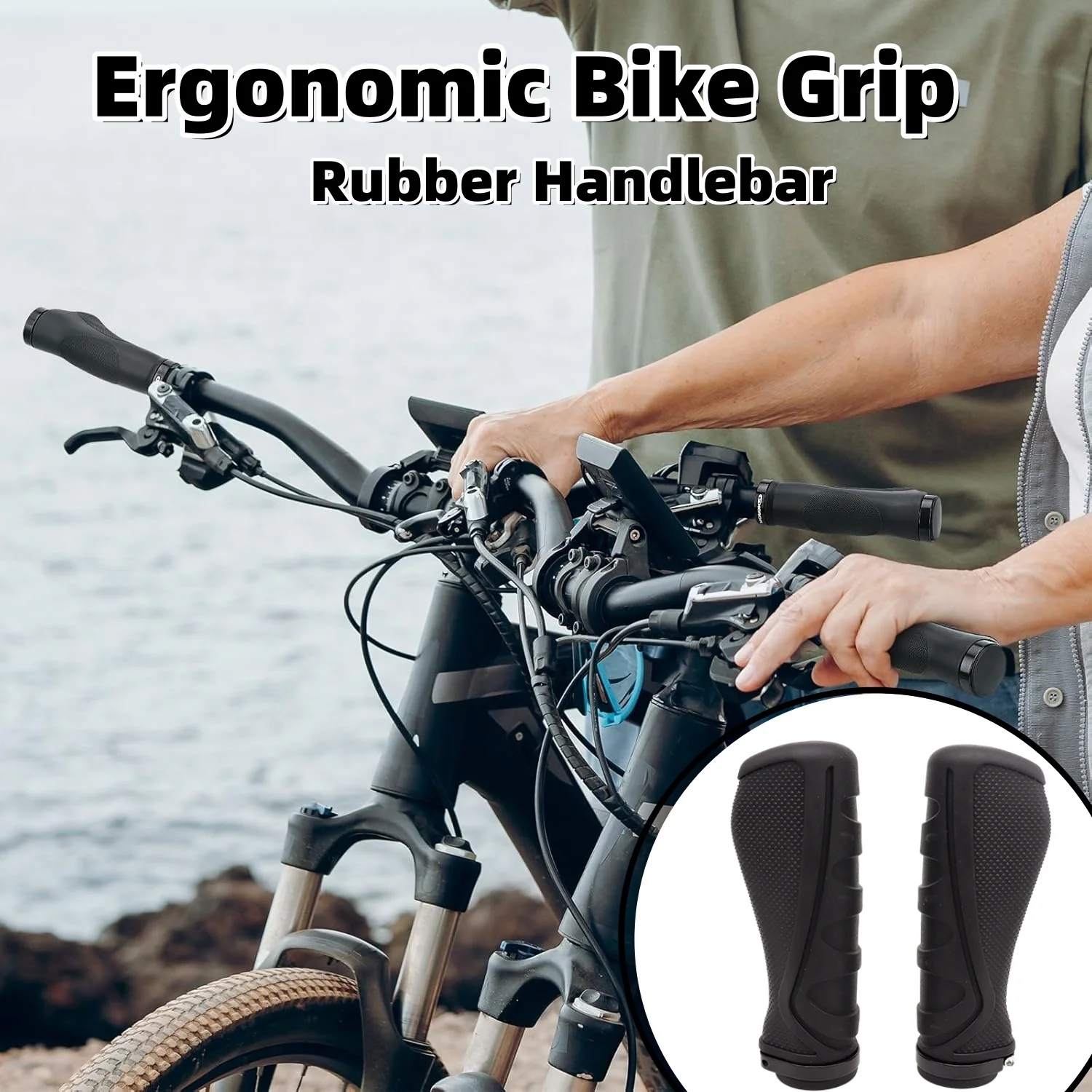 2PCS Bicycle Handlebar Grip Ergonomic Bike Handlebar Grips Lock On MTB Anti-slip Handle bar Grip Single Ring
2PCS Bicycle Handlebar Grip Ergonomic Bike Handlebar Grips Lock On MTB Anti-slip Handle bar Grip Single Ring