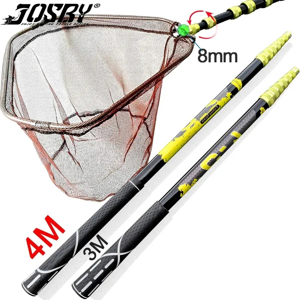 JOSBY Dip Net Folding Portable Fishing Net Ultra Light Carp Sea Carbon Fiber Telescoping Big Fish Hand Dip Net 4.0M 3.0M 2.1M
JOSBY Dip Net Folding Portable Fishing Net Ultra Light Carp Sea Carbon Fiber Telescoping Big Fish Hand Dip Net 4.0M 3.0M 2.1M