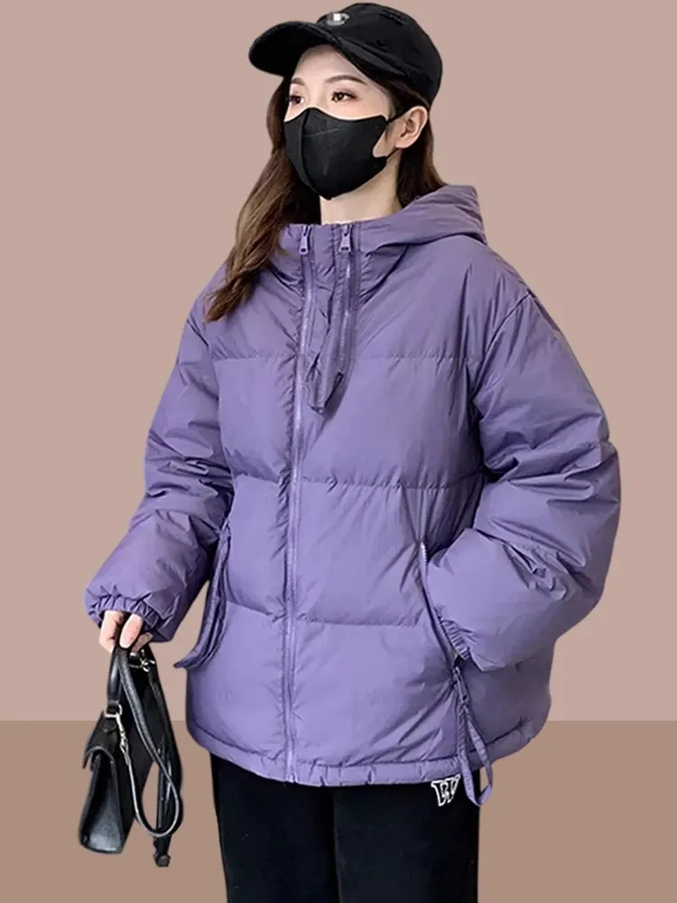 Women's Winter ort Puffer Jaet Thiened Warm Casual Cotton Coat Bread Sle Hooded Dumpling Clothes Straight Leg pe
Women's Winter ort Puffer Jaet Thiened Warm Casual Cotton Coat Bread Sle Hooded Dumpling Clothes Straight Leg pe