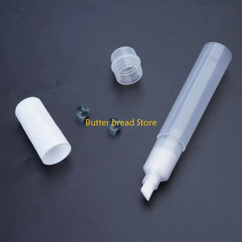 W89C 2 Pcs 8mm Tilted Head Empty Paint Markers Refillable Acrylic Paint Markers Fillable Paint Pen Clear Pen Tube for Art
W89C 2 Pcs 8mm Tilted Head Empty Paint Markers Refillable Acrylic Paint Markers Fillable Paint Pen Clear Pen Tube for Art