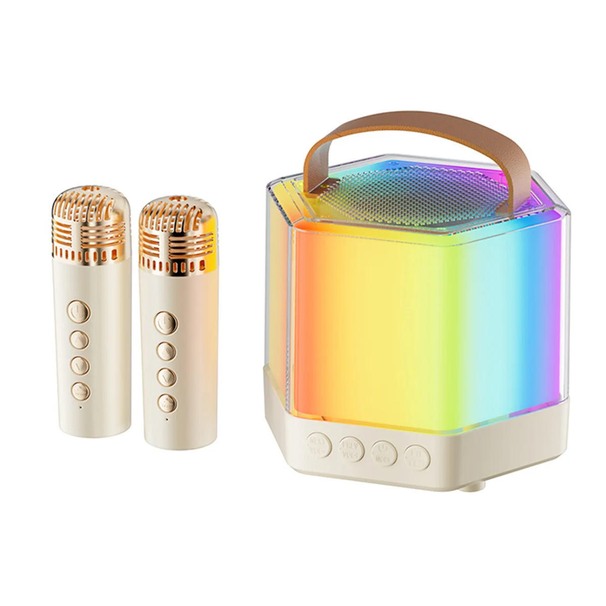 A14M Karaoke Machine,Bluetooth Portable Karaoke Speaker with Bass with Dazzling Lights for Adults and Kids Microphones White
A14M Karaoke Machine,Bluetooth Portable Karaoke Speaker with Bass with Dazzling Lights for Adults and Kids Microphones White