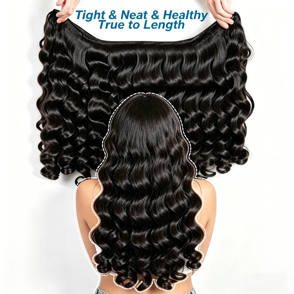 Loose Wave Bundles Human Hair Raw Virgin Unprocessed Extensions Deep Wave Bundles Double Weft Wholesale 10A Bundles Human Hair
Loose Wave Bundles Human Hair Raw Virgin Unprocessed Extensions Deep Wave Bundles Double Weft Wholesale 10A Bundles Human Hair
