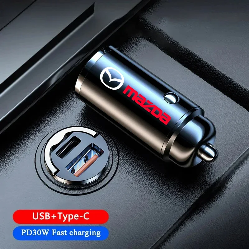 Car Charger Adapter USB PD Type C Fast Charging Quick Charge For Mazda 3 6 Atenza Axela CX-5 CX3 323 RX8 MX5 CX5 car accessories
Car Charger Adapter USB PD Type C Fast Charging Quick Charge For Mazda 3 6 Atenza Axela CX-5 CX3 323 RX8 MX5 CX5 car accessories