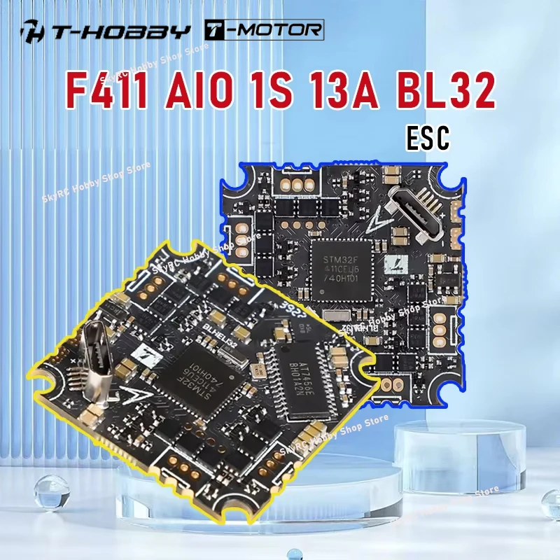 T‑MOTOR F411 AIO 1S 13A BL32 ESC - BMI270 Gyro for M0802/M0803 RC FPV Multirotor Part
T‑MOTOR F411 AIO 1S 13A BL32 ESC - BMI270 Gyro for M0802/M0803 RC FPV Multirotor Part