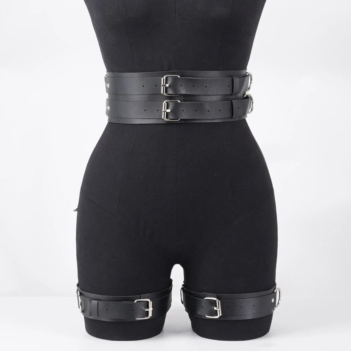 Leather Body Harness Belt Garter Set, Adjustable Waist Thigh Straps, Punk Rock Fashion Accessory for Women, Rave Outfit
Leather Body Harness Belt Garter Set, Adjustable Waist Thigh Straps, Punk Rock Fashion Accessory for Women, Rave Outfit