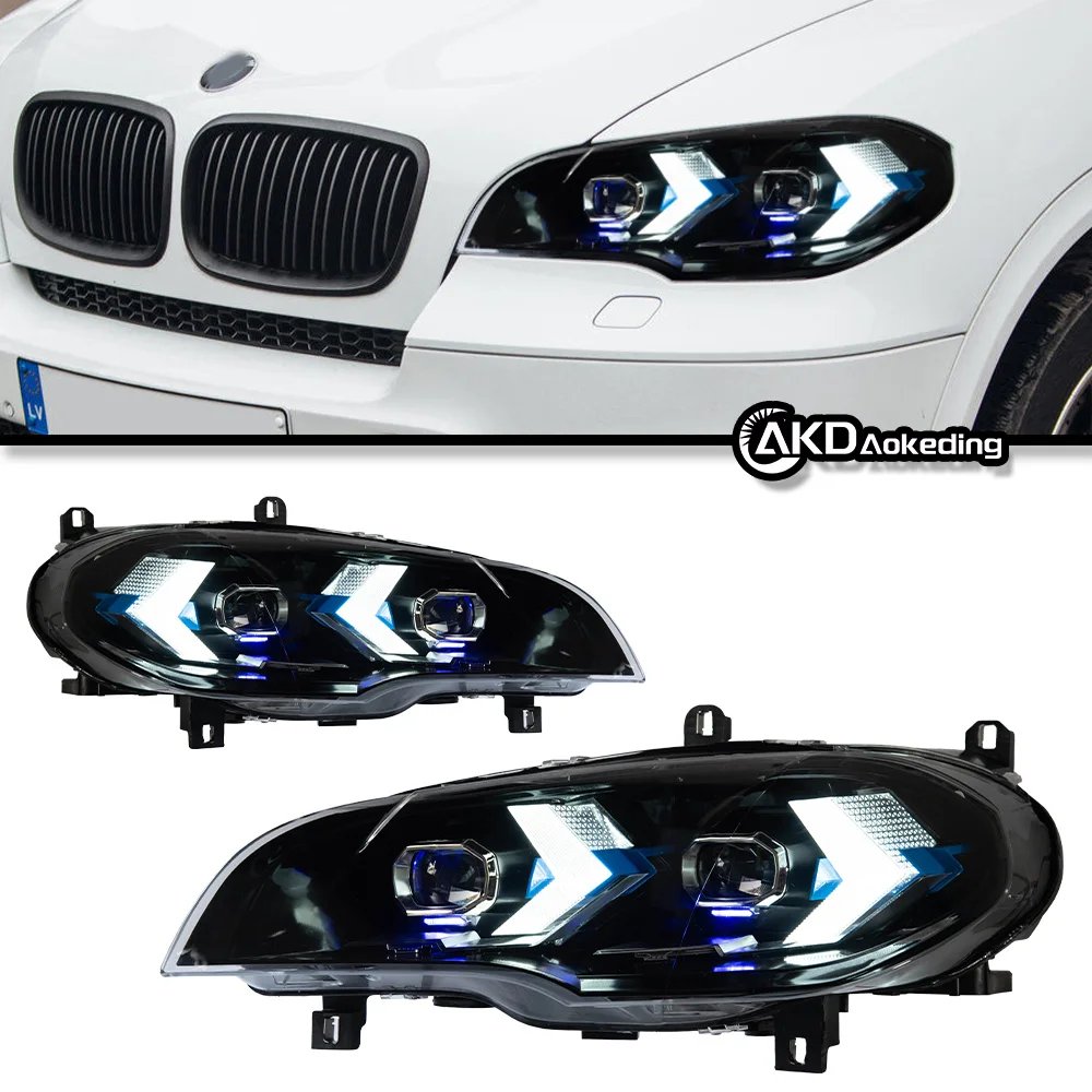 Auto Parts For BMW E70 Headlights 2007-2013 X5 Replacement Angel eye Laser Style DRL Projector Car Accesorios Modified
Auto Parts For BMW E70 Headlights 2007-2013 X5 Replacement Angel eye Laser Style DRL Projector Car Accesorios Modified