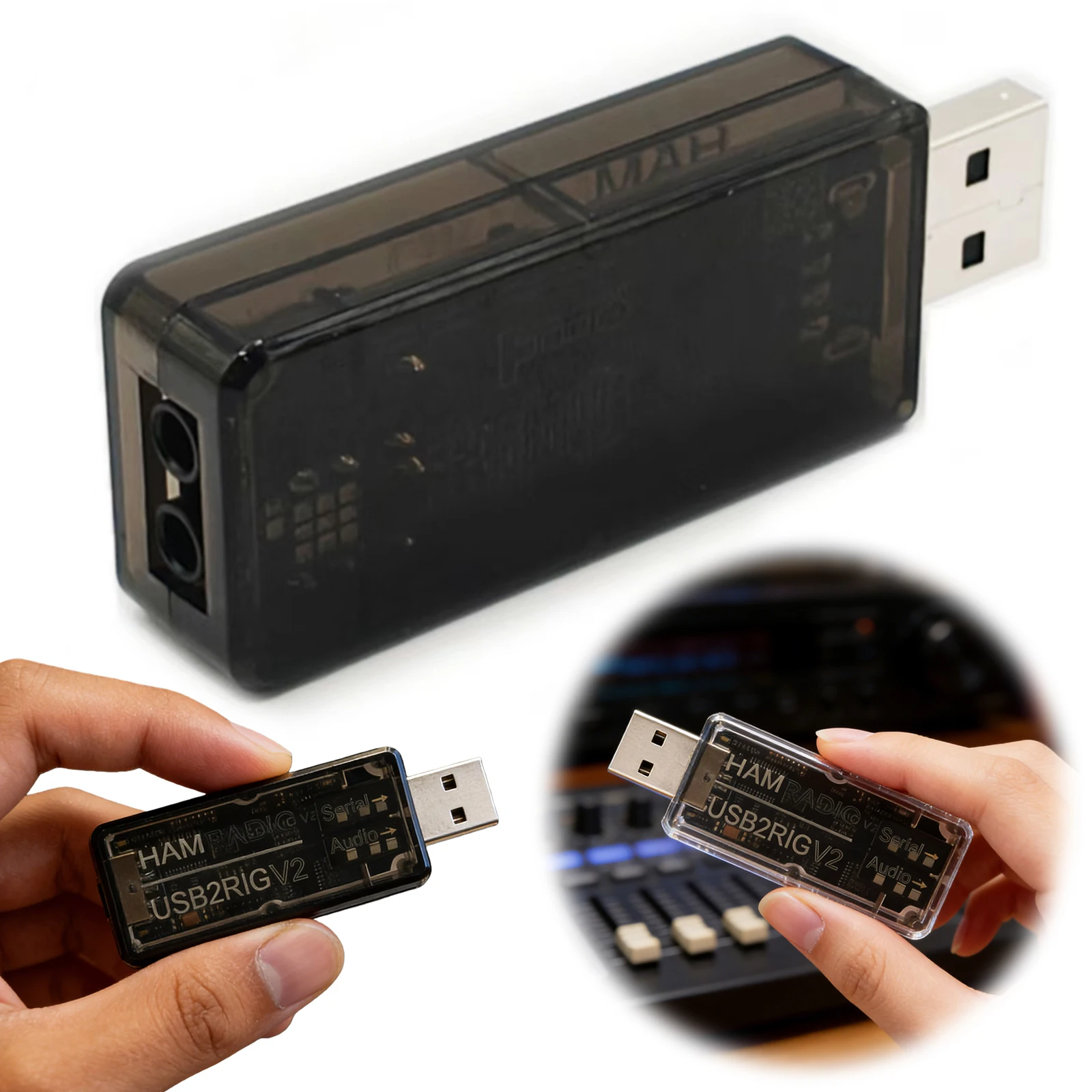 USB2RIG V2 Radio Sound Adapter Supporting PTT Control USB Audio Adapters Sounding Card Interface Compatible with Multiple Radios
USB2RIG V2 Radio Sound Adapter Supporting PTT Control USB Audio Adapters Sounding Card Interface Compatible with Multiple Radios