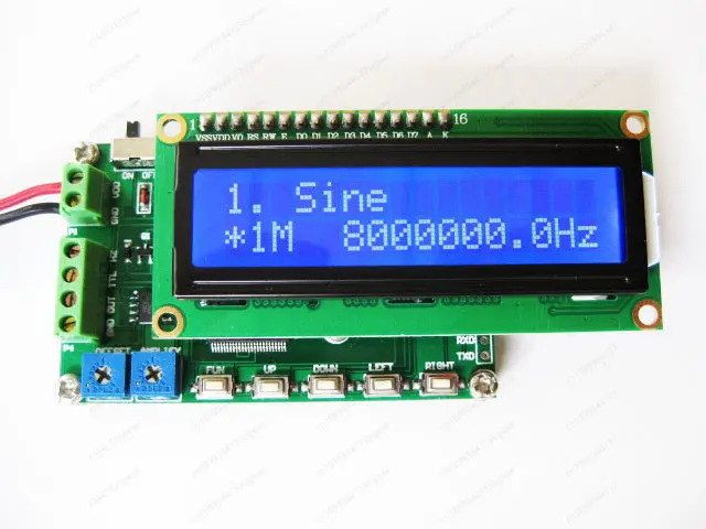 8M DDS function signal generator, signal generator, signal source 60M frequency meter
8M DDS function signal generator, signal generator, signal source 60M frequency meter