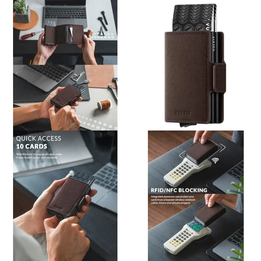 Credit Card Holder RFID Blocking Leather Automatic Pop Up Wallet Magnetic Wallet Double Card Case for Men and Women
Credit Card Holder RFID Blocking Leather Automatic Pop Up Wallet Magnetic Wallet Double Card Case for Men and Women
