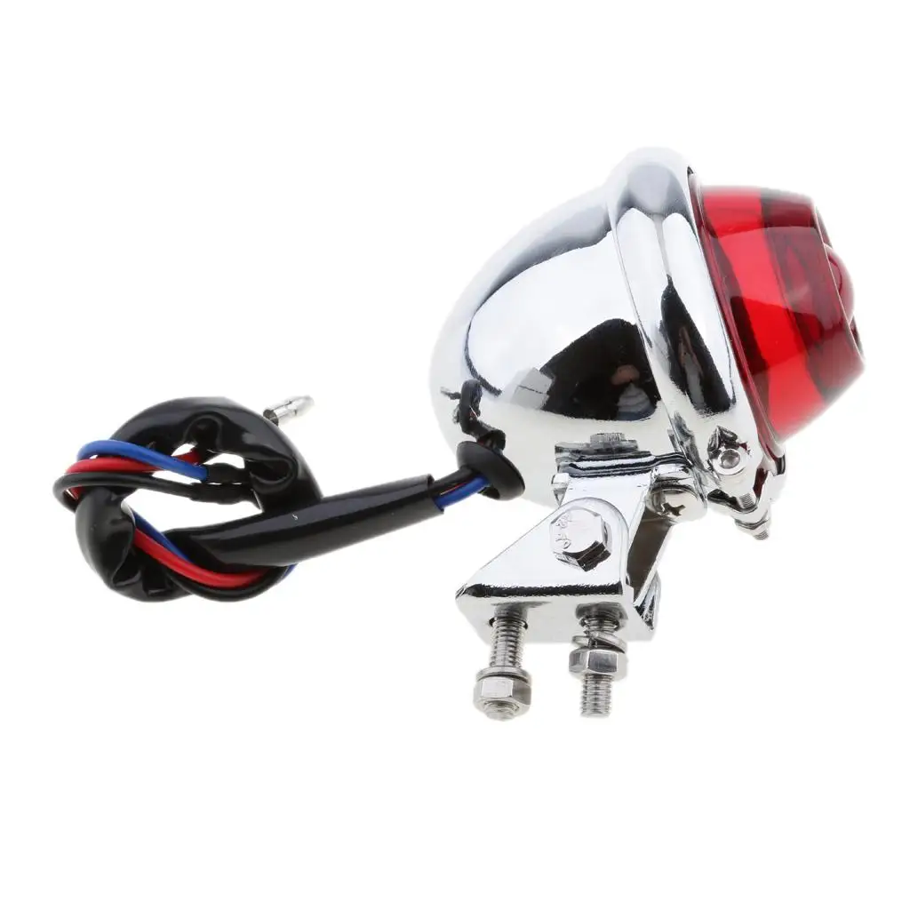 Universal Motorcycle Billet Round Tail Brake Light Red Lens Integrated Lamp with Chrome Housing
Universal Motorcycle Billet Round Tail Brake Light Red Lens Integrated Lamp with Chrome Housing