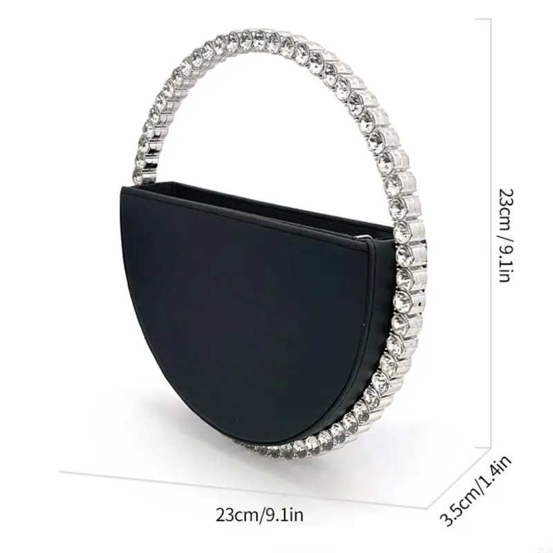 Trendy Round Evening Clutch With Rhinestones Decoration PU Leather Handbag Wedding Party Accessory For Women
Trendy Round Evening Clutch With Rhinestones Decoration PU Leather Handbag Wedding Party Accessory For Women