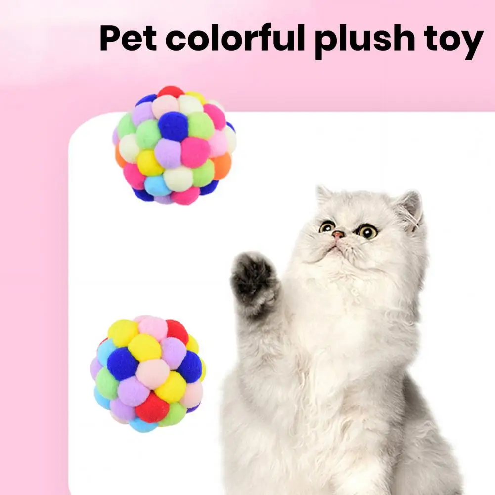 Fun Plush Cat Toy Colorful Plush Ball Cat Toy with Built-in Bell for Funny Play Scratch-resistant Fun Durable Bite-resistant Pet
Fun Plush Cat Toy Colorful Plush Ball Cat Toy with Built-in Bell for Funny Play Scratch-resistant Fun Durable Bite-resistant Pet