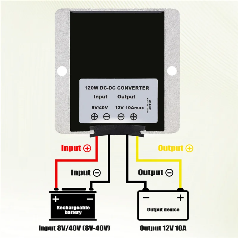 AB41-8V-40V To 12V 10A Battery Regulator Boost Buck DC Converter 12V Regulator Power Converter Regulator
AB41-8V-40V To 12V 10A Battery Regulator Boost Buck DC Converter 12V Regulator Power Converter Regulator