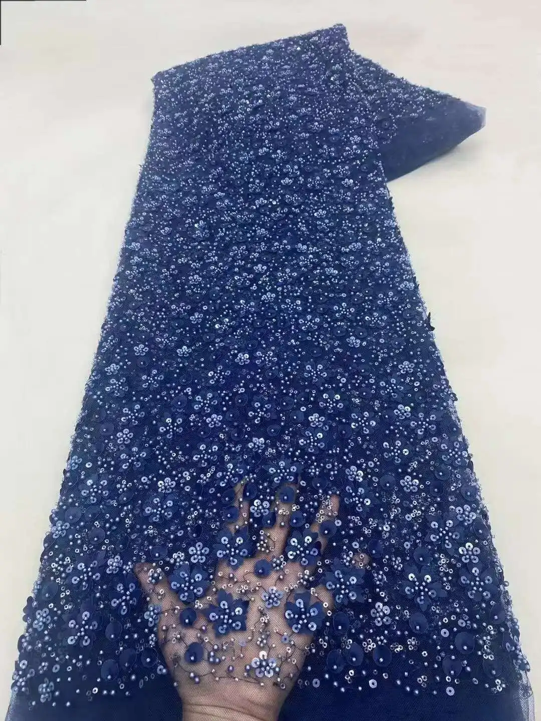 African Heavy Beaded Lace Fabric 2025 High Quality Nigerian Sequin Pearl Lace French Tulle Fabric for Wedding Party Dress
African Heavy Beaded Lace Fabric 2025 High Quality Nigerian Sequin Pearl Lace French Tulle Fabric for Wedding Party Dress