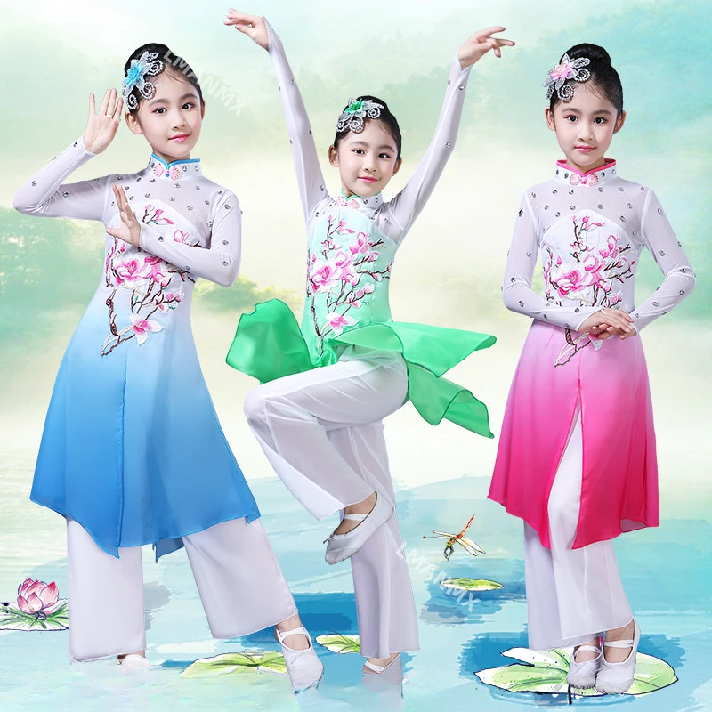 Новый стиль Hanfu в китайском стиле, Детские классические костюмы народного танца, танцевальные фанаты, одежда для выступлений
Новый стиль Hanfu в китайском стиле, Детские классические костюмы народного танца, танцевальные фанаты, одежда для выступлений