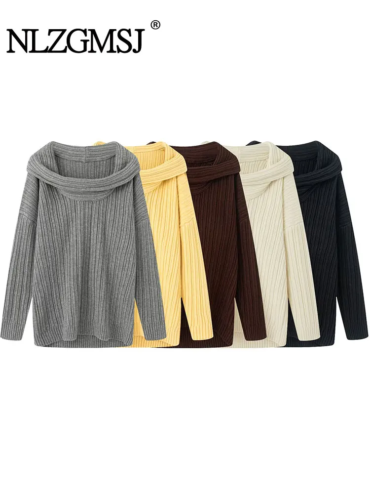 NLZGMSJ Women's Solid Streetwear Lazy Wind One-shoulder Dew Shoulder Knitted Sweater Women Loose Long Sleeve Pullover Top
NLZGMSJ Women's Solid Streetwear Lazy Wind One-shoulder Dew Shoulder Knitted Sweater Women Loose Long Sleeve Pullover Top