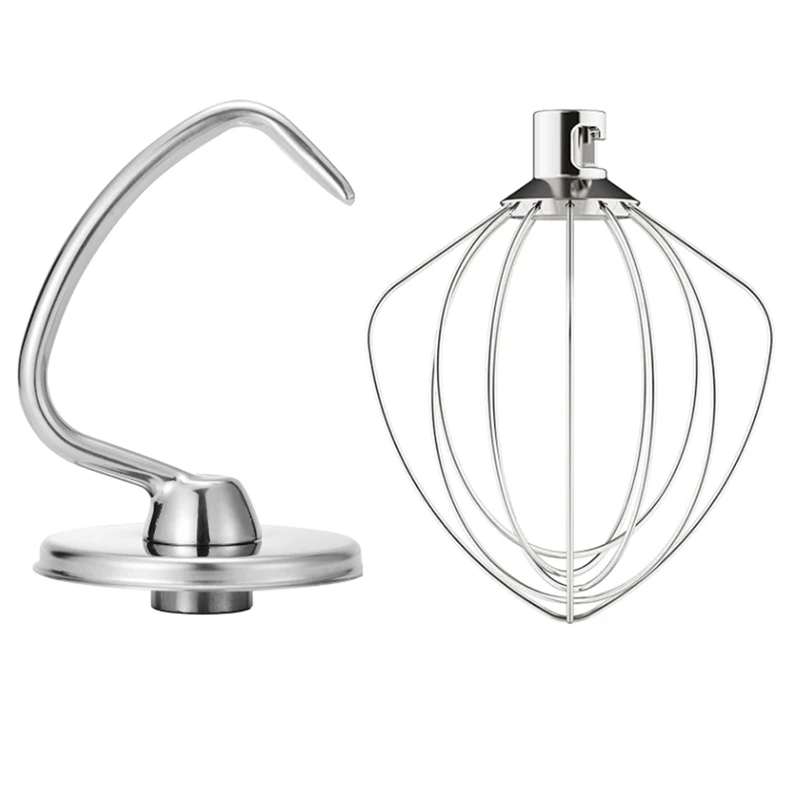 Caci Mixers Accessories K45WW Wire Whip K45DH Dough Hook Attachment For 4.5-5Q For Kitchenaid Tilt-Head Stand Mixer Attachment
Caci Mixers Accessories K45WW Wire Whip K45DH Dough Hook Attachment For 4.5-5Q For Kitchenaid Tilt-Head Stand Mixer Attachment