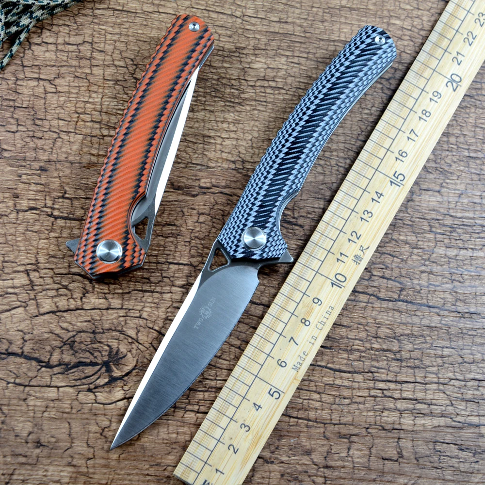 TWOSUN Hunting Outdoor Knives D2 Blade Satin G10 Handle Flipper Pocket Knife TS81G10
TWOSUN Hunting Outdoor Knives D2 Blade Satin G10 Handle Flipper Pocket Knife TS81G10