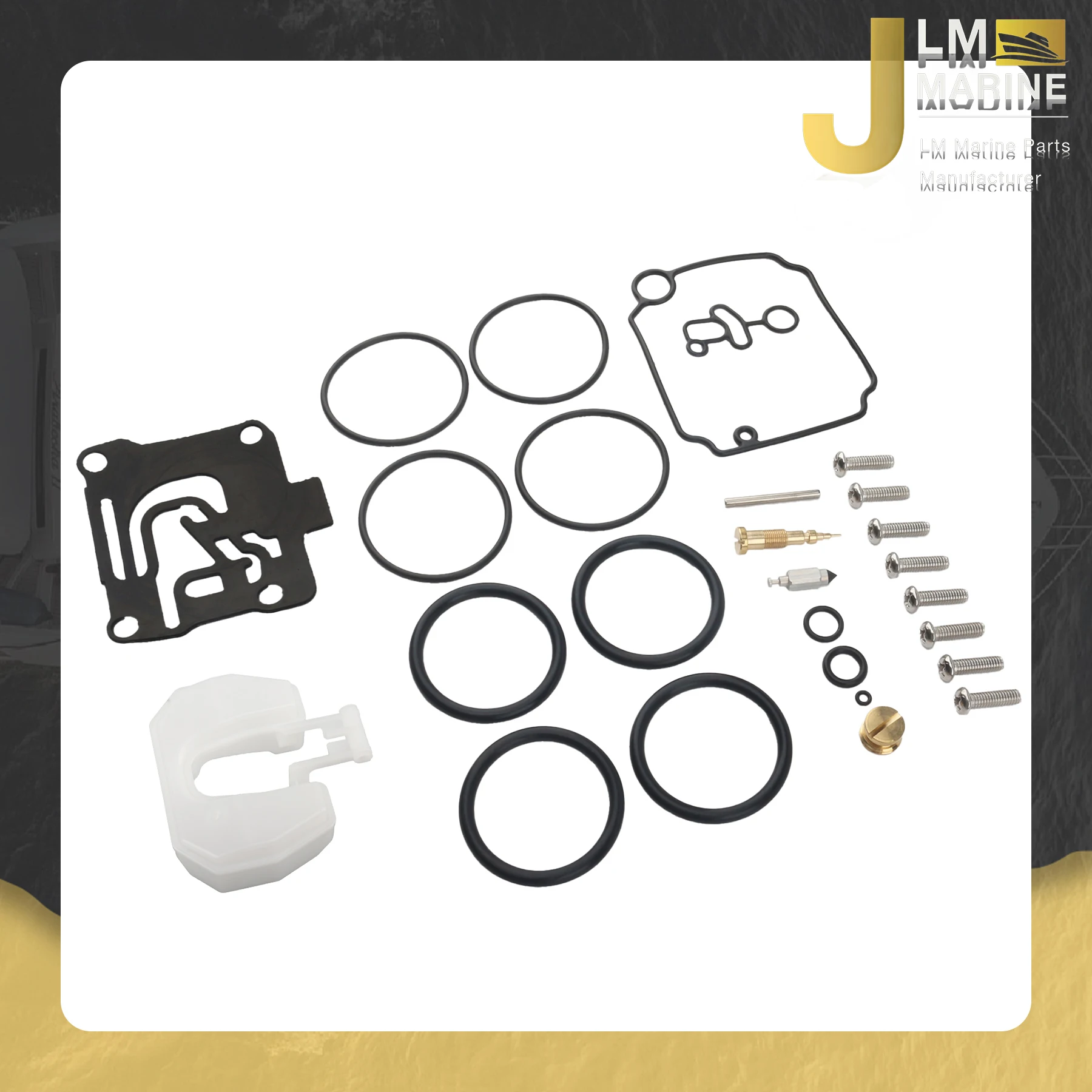 JLM 62Y-W0093-10 for Yamaha 50 HP F50 2001 & UP 4-Stroke Outboard Carburetor Repair Kit with Float 62Y-W0093-11
JLM 62Y-W0093-10 for Yamaha 50 HP F50 2001 & UP 4-Stroke Outboard Carburetor Repair Kit with Float 62Y-W0093-11