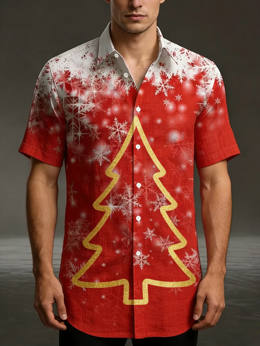 Men's Fun Christmas Reindeer Bells 3D Printed Red Shirt Hawaiian Casual Shirt Holiday Party Clothes Men's New Year's Top for You
Men's Fun Christmas Reindeer Bells 3D Printed Red Shirt Hawaiian Casual Shirt Holiday Party Clothes Men's New Year's Top for You