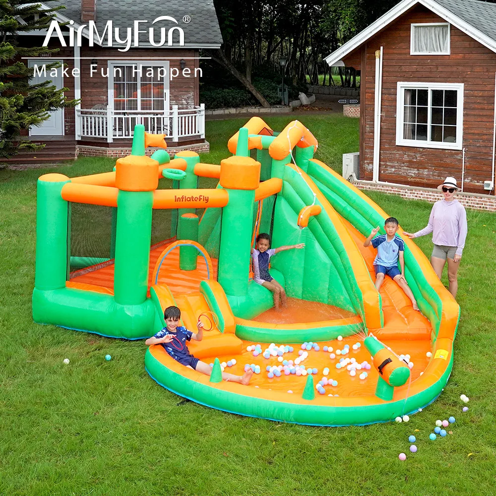 AirMyFun 420D+840D Oxford Fabric Customizable Inflatable Bouncy House with Slide Kids Play Bounce House Funny Games
AirMyFun 420D+840D Oxford Fabric Customizable Inflatable Bouncy House with Slide Kids Play Bounce House Funny Games