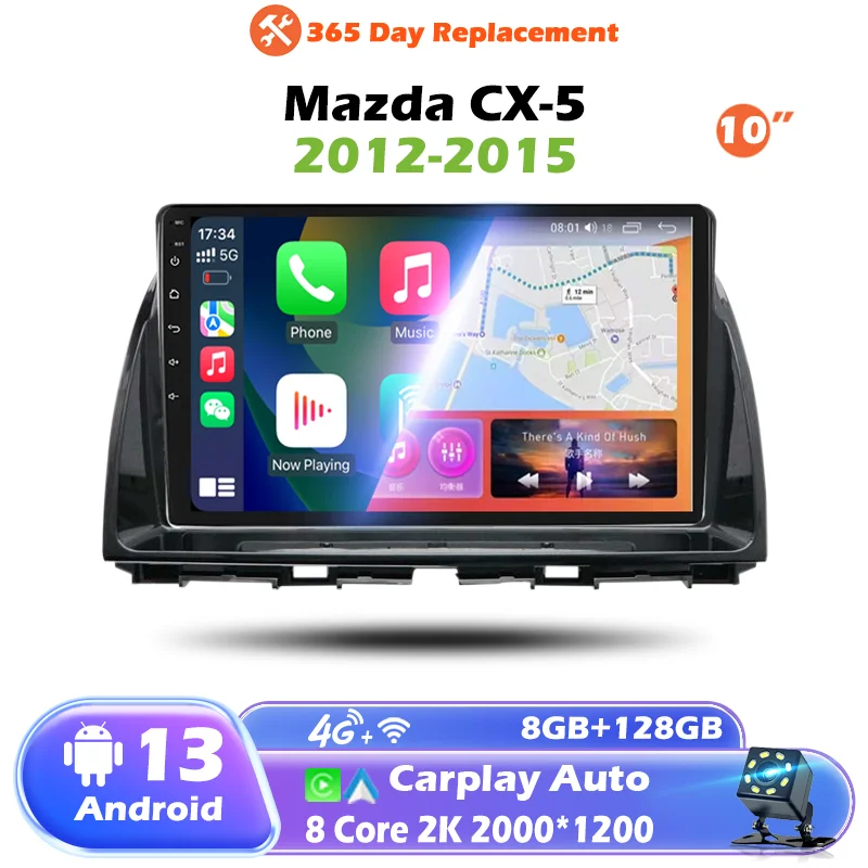 Автомобильная стереосистема 10 дюймов Android 12 для Mazda CX-5 2012-2015 гг. | GPS-навигация 4G LTE | Беспроводной CarPlay/Android Auto | Мультимедийный плеер
Автомобильная стереосистема 10 дюймов Android 12 для Mazda CX-5 2012-2015 гг. | GPS-навигация 4G LTE | Беспроводной CarPlay/Android Auto | Мультимедийный плеер
