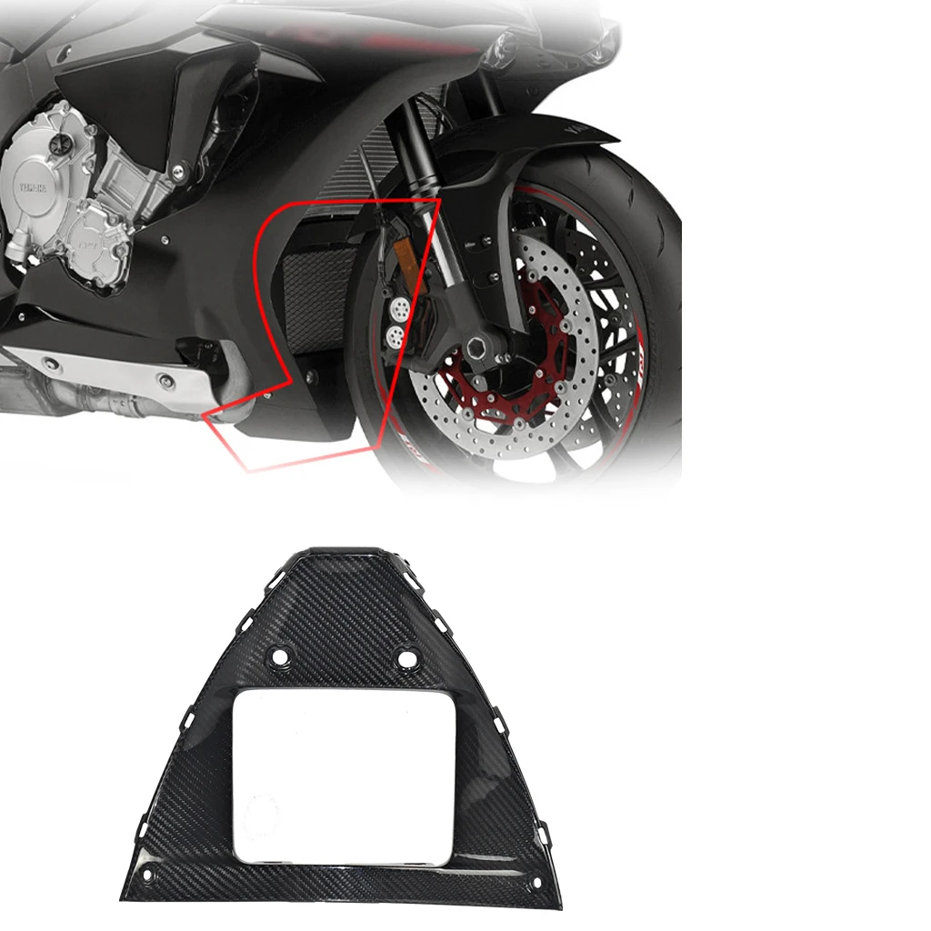 Real 100% Carbon Fiber Motorcycle Accessories Radiator Front V-Panel Radiator Chin V Panel For YAMAHA R1 R1M 2020 2021 2022
Real 100% Carbon Fiber Motorcycle Accessories Radiator Front V-Panel Radiator Chin V Panel For YAMAHA R1 R1M 2020 2021 2022