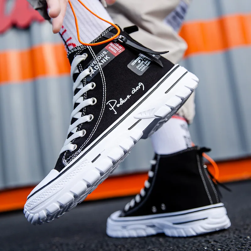2026 New Men's Sneakers Breathable High Top Canvas Shoes for Men Korean version Fashion Men's Casual Shoes Platform Tennis Shoes
2026 New Men's Sneakers Breathable High Top Canvas Shoes for Men Korean version Fashion Men's Casual Shoes Platform Tennis Shoes