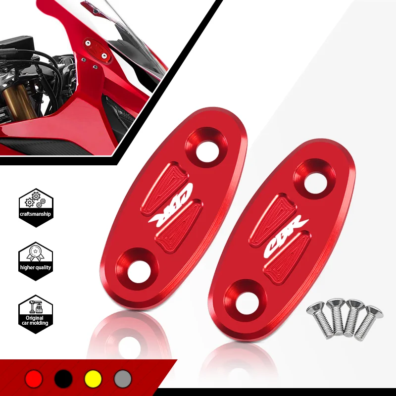 Motorcycle Mirror Hole Cover Windscreen Driven Mirror Eliminators Cap For CBR650R CBR650F CBR400R CBR250R CBR300R CBR500R
Motorcycle Mirror Hole Cover Windscreen Driven Mirror Eliminators Cap For CBR650R CBR650F CBR400R CBR250R CBR300R CBR500R