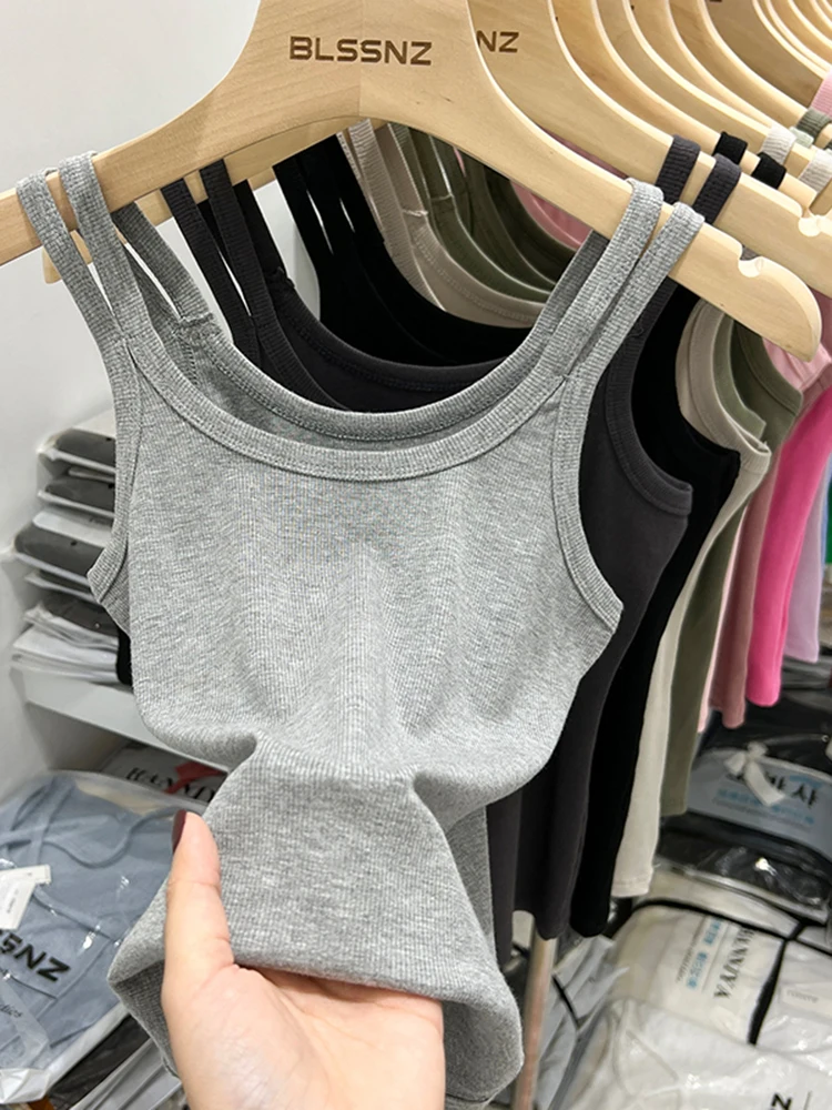AOSSVIAO Women Solid Round Neck Ribbed Tank Top Camisole Women 2024 Summer Basic Elastic Tank Top O Neck Solid Tank Top
AOSSVIAO Women Solid Round Neck Ribbed Tank Top Camisole Women 2024 Summer Basic Elastic Tank Top O Neck Solid Tank Top