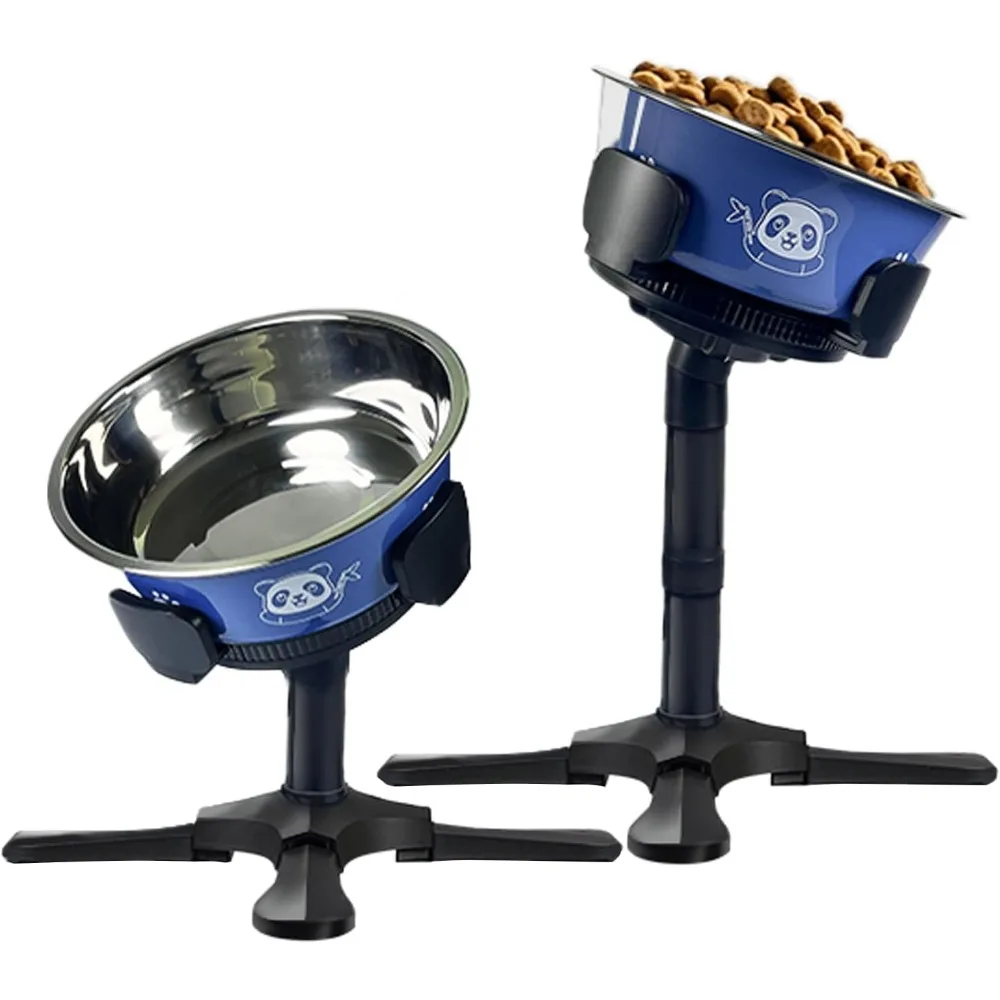 Adjustable Elevated Dog Bowl Stand with Non-Slip Base 3 Height Tilt Settings 14-24.5cm Bowls Stainless Steel Dish for Dogs Cats
Adjustable Elevated Dog Bowl Stand with Non-Slip Base 3 Height Tilt Settings 14-24.5cm Bowls Stainless Steel Dish for Dogs Cats
