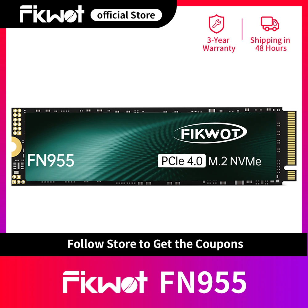 Fikwot FN955 M.2 SSD 4TB 2TB 1TB PCIe4.0x4 NVMe1.4 7350MB/s M.2 2280 SSD Disk Internal Solid State Drive for PS5 Desktop Laptop
Fikwot FN955 M.2 SSD 4TB 2TB 1TB PCIe4.0x4 NVMe1.4 7350MB/s M.2 2280 SSD Disk Internal Solid State Drive for PS5 Desktop Laptop