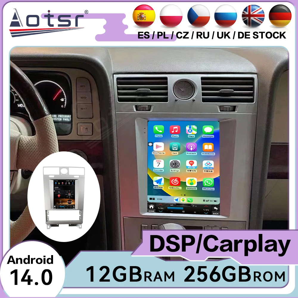 Qualcomm Screen Android Auto Multimedia Car Radio For Lincoln Navigator 2005-2009 Car GPS Navigation Audio Stereo Head Unit Auto
Qualcomm Screen Android Auto Multimedia Car Radio For Lincoln Navigator 2005-2009 Car GPS Navigation Audio Stereo Head Unit Auto