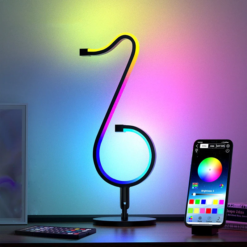 RGB Smart LED Light Magic Color WiFi Bluetooth Remote Control Atmosphere Desktop Wall Lamp TV Computer Game Bedroom Night Light
RGB Smart LED Light Magic Color WiFi Bluetooth Remote Control Atmosphere Desktop Wall Lamp TV Computer Game Bedroom Night Light