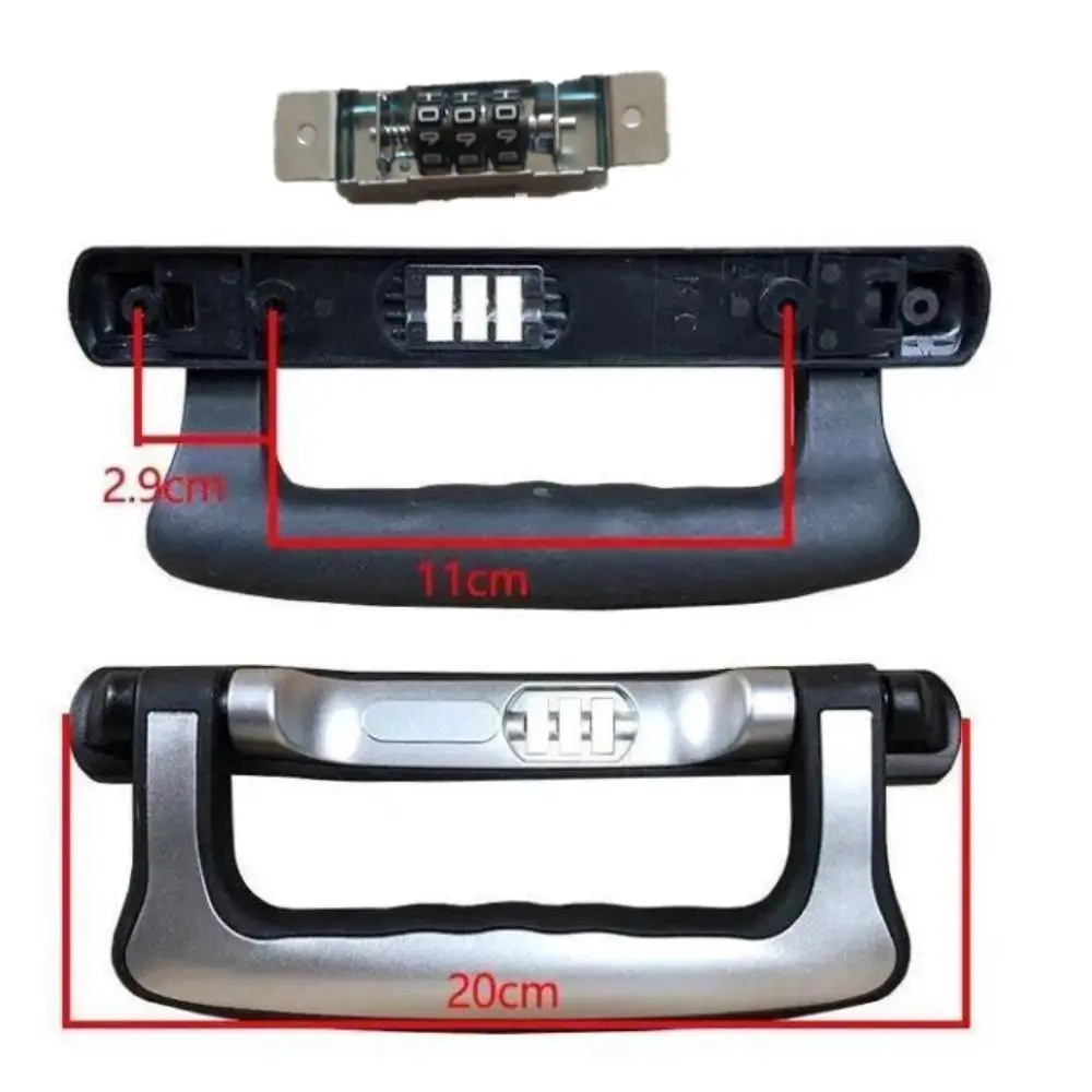 Durable Black Silver Luggage Box Handle Plastic Replacement Suitcase Case Handle Travel Supplies Repair Luggage Carrying Handle
Durable Black Silver Luggage Box Handle Plastic Replacement Suitcase Case Handle Travel Supplies Repair Luggage Carrying Handle