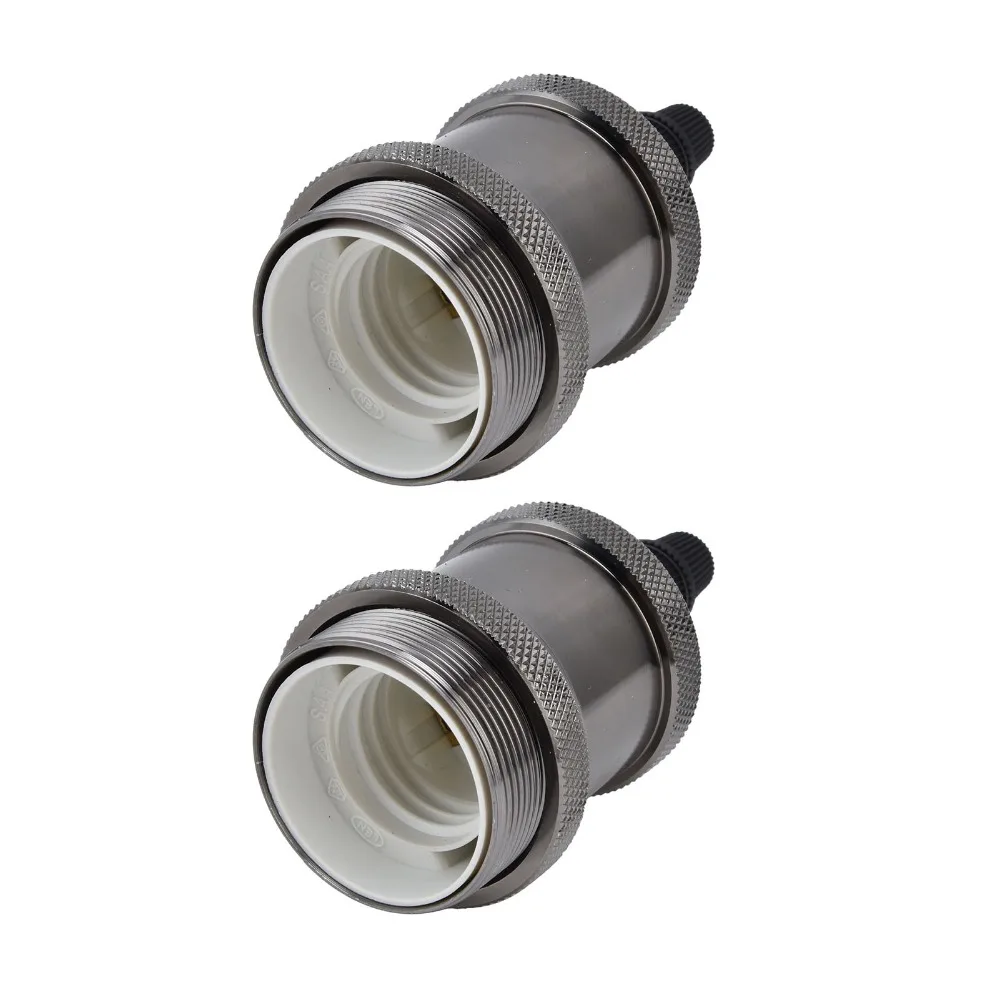 4PCS Practical E26 Vintage Lamp Socket Pearl Black E27 Bulb Socket Aluminum Lamp Holder Home Decoration
4PCS Practical E26 Vintage Lamp Socket Pearl Black E27 Bulb Socket Aluminum Lamp Holder Home Decoration