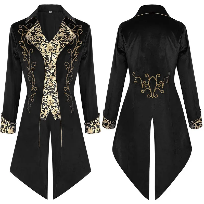 2025 aaa Men's cool steampunk gothic Victorian style jacket cosplay retro purple velvet tailcoat medieval dress uniform Renaissa
2025 aaa Men's cool steampunk gothic Victorian style jacket cosplay retro purple velvet tailcoat medieval dress uniform Renaissa