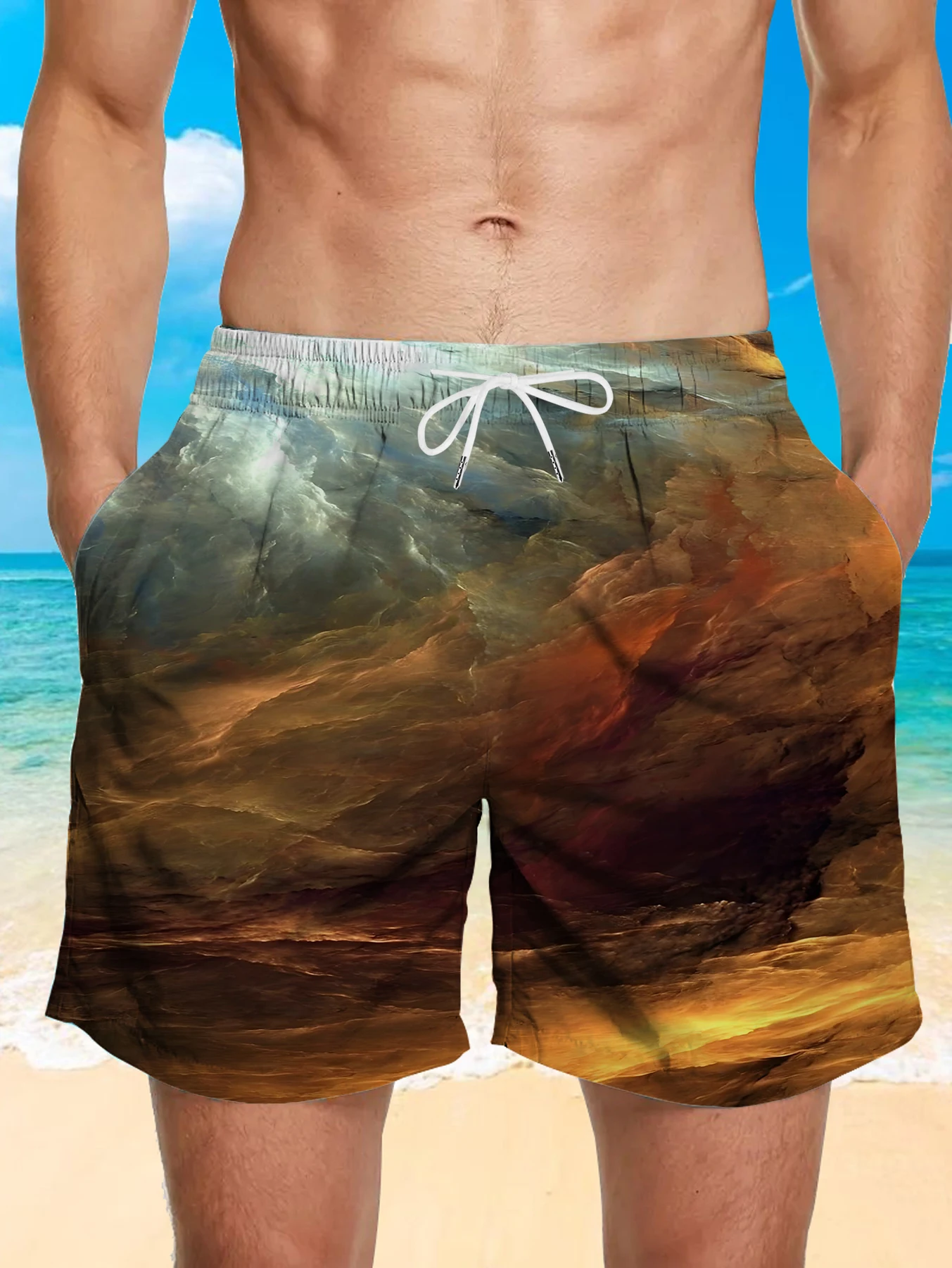 Men Summer Casual Shorts Full Digital Print Soft Polyester Quick Dry Beachwear
Men Summer Casual Shorts Full Digital Print Soft Polyester Quick Dry Beachwear