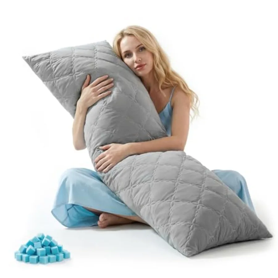 Cooling Body Pillow for Adults, Creative Ultra Soft Cool-Touch Quilted Nylon-Spandex Body Pillow Cover, Adjustable Memory Foam
Cooling Body Pillow for Adults, Creative Ultra Soft Cool-Touch Quilted Nylon-Spandex Body Pillow Cover, Adjustable Memory Foam