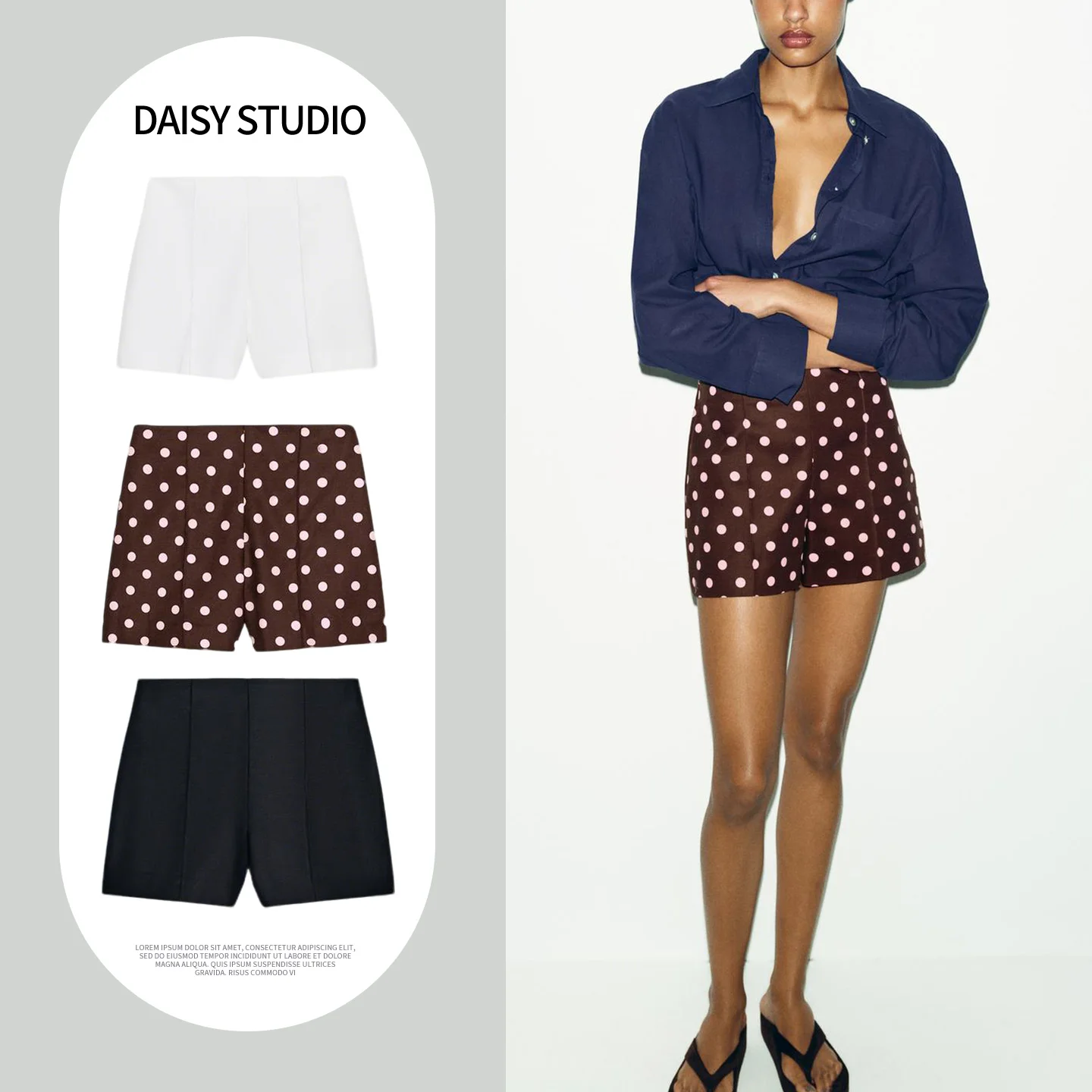 High Waist Casual Shorts Women's Commuter Style Single Pocket Obvious Press Line Decor New Summer Fashion Polyester Fiber
High Waist Casual Shorts Women's Commuter Style Single Pocket Obvious Press Line Decor New Summer Fashion Polyester Fiber