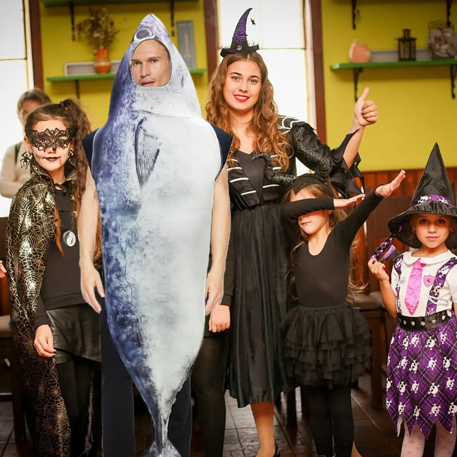 Костюм рыбы, мужской костюм для ролевых игр, забавные животные, уютные костюмы рыбы для косплея для взрослых, маскарадная вечеринка, ролевые игры, мероприятия на Хэллоуин
Костюм рыбы, мужской костюм для ролевых игр, забавные животные, уютные костюмы рыбы для косплея для взрослых, маскарадная вечеринка, ролевые игры, мероприятия на Хэллоуин