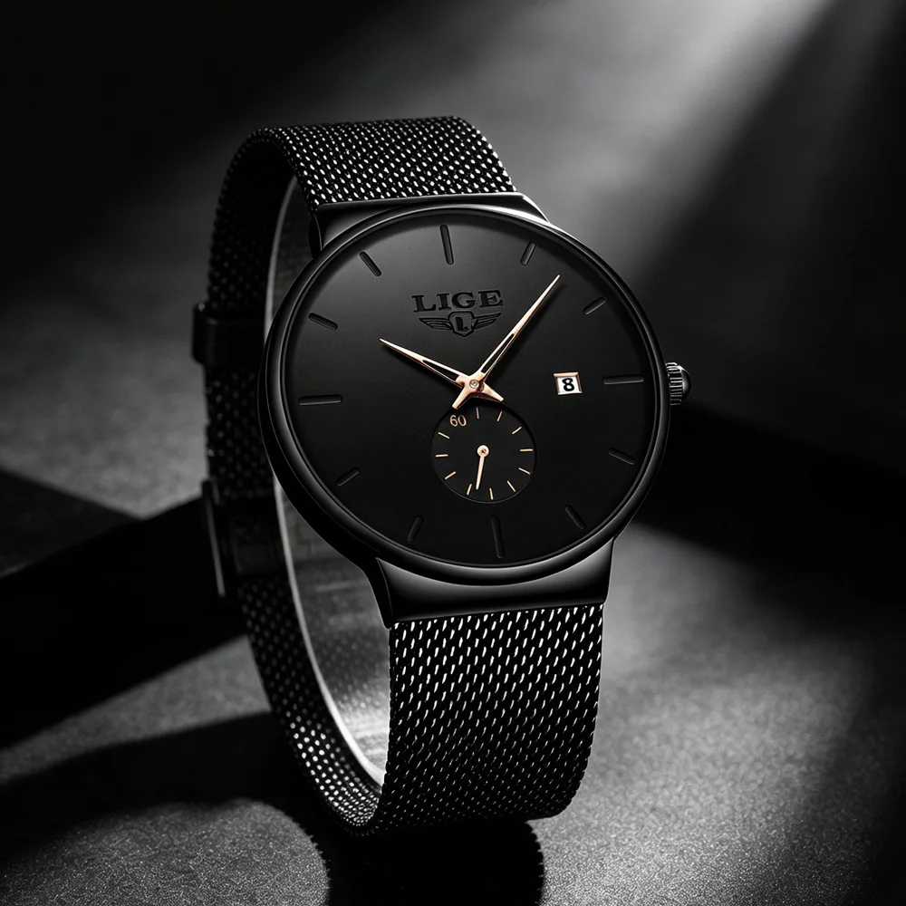 LIGE Fashion Mens Watches Top Brand Luxury Quartz Watch Men Casual Slim Mesh Steel Waterproof Sport Watch Relogio Masculino+Box
LIGE Fashion Mens Watches Top Brand Luxury Quartz Watch Men Casual Slim Mesh Steel Waterproof Sport Watch Relogio Masculino+Box