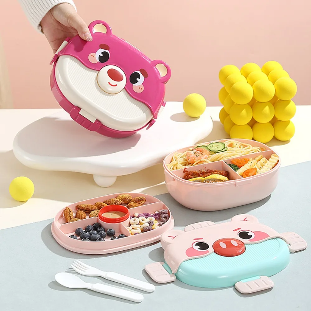 Animal Pattern Cartoon Student Lunch Box 3 Grids with Cutlery Food Storage Box Plastic Microwavable Food Container Picnic
Animal Pattern Cartoon Student Lunch Box 3 Grids with Cutlery Food Storage Box Plastic Microwavable Food Container Picnic