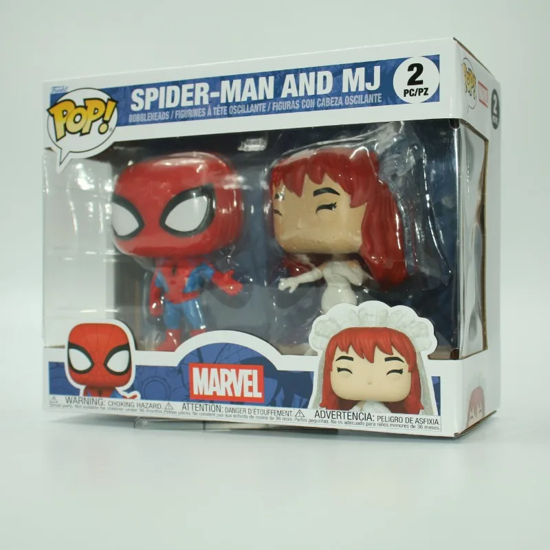 FUNKO POP Superhero Couple Series - Spider - Man & Mary Anime Figures Toys for Boys Christmas Gift Collectible Model Ornaments
FUNKO POP Superhero Couple Series - Spider - Man & Mary Anime Figures Toys for Boys Christmas Gift Collectible Model Ornaments