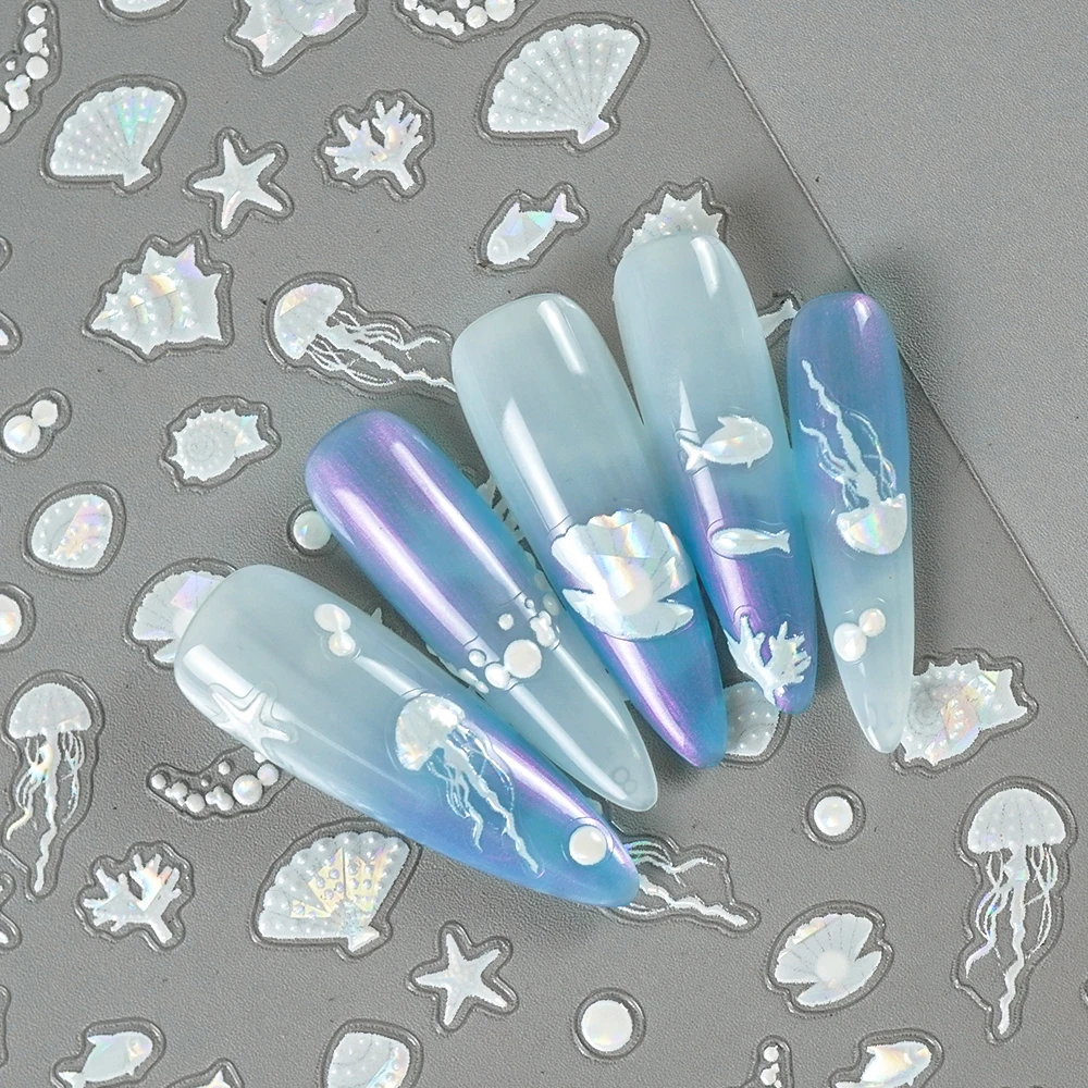 Summer Ocean Shell And Jellyfish Nail Art Stickers DIY Waterproof Temporary Body Art Decals for Women Girls
Summer Ocean Shell And Jellyfish Nail Art Stickers DIY Waterproof Temporary Body Art Decals for Women Girls