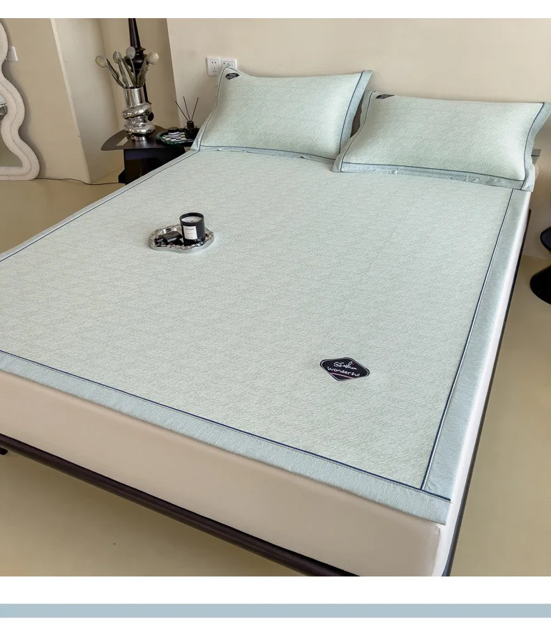 Summer Cooling Mat Kit with 2pc Pillowcase Weighten Student Dormitory Bedspread Single Double Bedsheet Set Cooler Mattress Cover
Summer Cooling Mat Kit with 2pc Pillowcase Weighten Student Dormitory Bedspread Single Double Bedsheet Set Cooler Mattress Cover