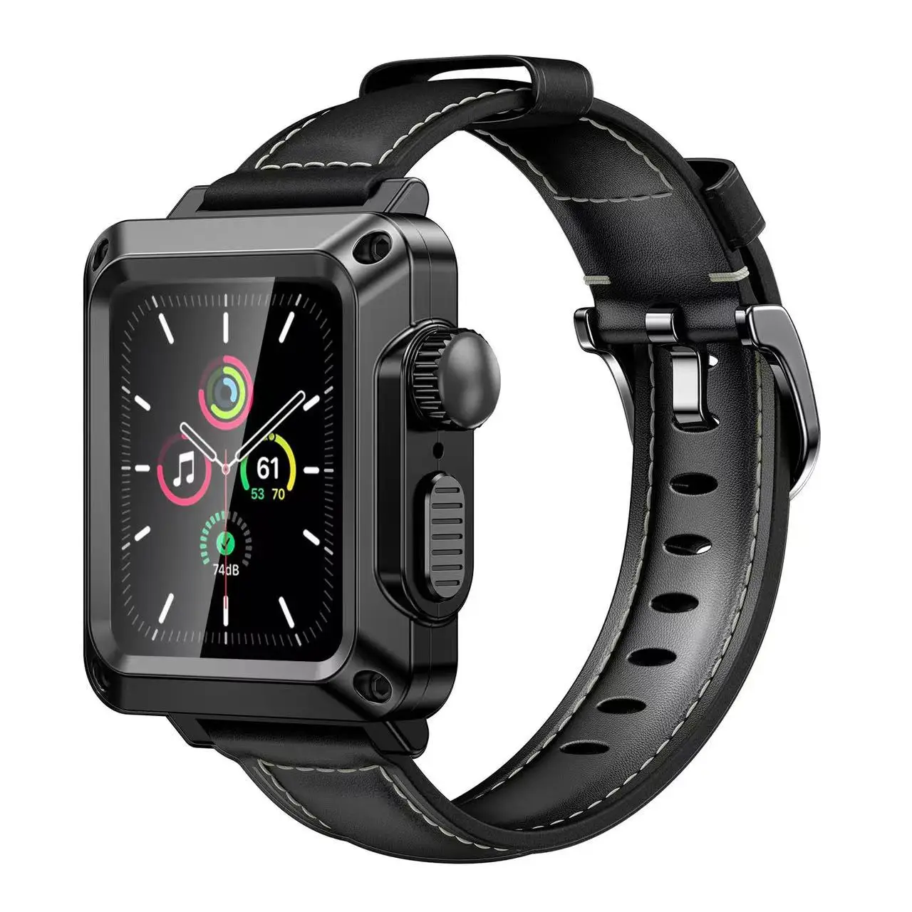 Leather Strap+Metal Case For Apple Watch 6 5 4 SE 44mm 40mm 2 in 1 Drop-proof Glass Metal Shell For iWatch 3 2 42mm 38mm Correa
Leather Strap+Metal Case For Apple Watch 6 5 4 SE 44mm 40mm 2 in 1 Drop-proof Glass Metal Shell For iWatch 3 2 42mm 38mm Correa